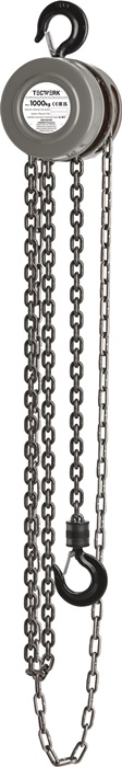 TECWERK Kettenzug Trgf.1000kg Hubh.3m m.Traghaken Gerät m.Ketten (für Normalhub) TECWERK