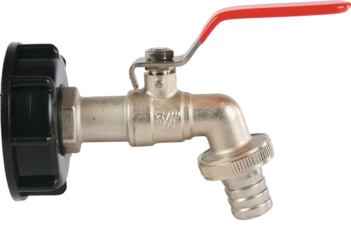 PROFEC Kugelauslaufhahn Messing/PVC IG 2 ″ Nenngröße 19 mm