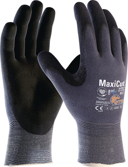 ATG Schnittschutzhandschuhe MaxiCut® Ultra™ AD-APT® 52-3745 Gr.8 blau EN388 PSA II - Vorteilspack