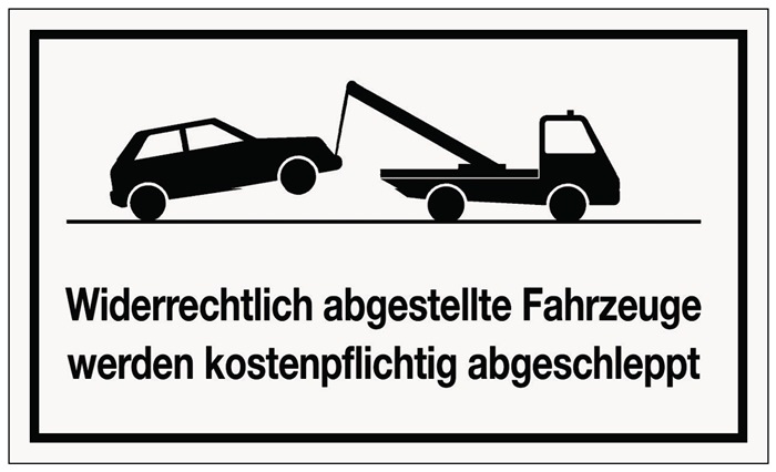 Hinweiszeichen Widerrechtliches Parken - Vorteilspack