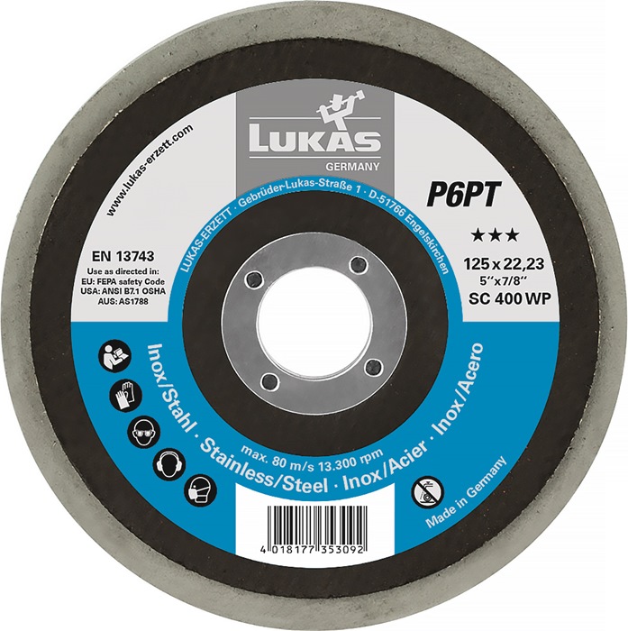 LUKAS Polierteller Ø 125 mm Bohrungs-Ø 22,23 mm
