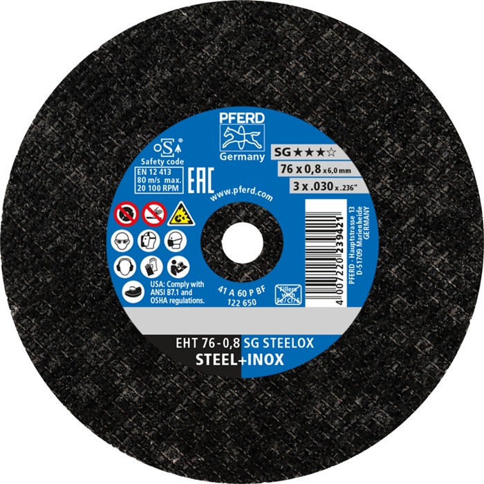 PFERD TOOLS Trennscheibe Ø 76 mm Scheibenstärke 0,8 mm gerade - Vorteilspack