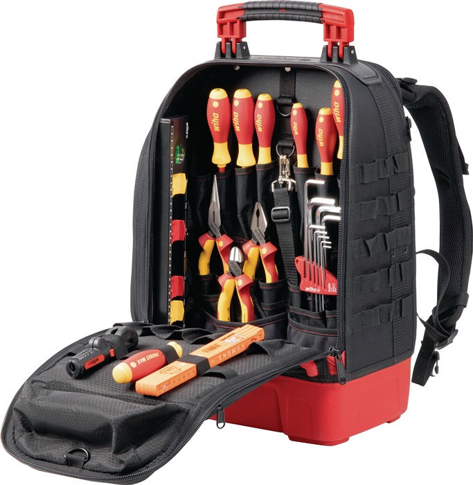 WIHA Werkzeugsortiment electric 27-tlg.im Werkzeugrucksack WIHA