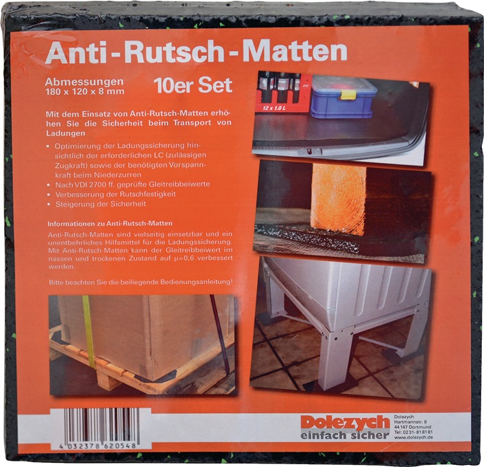 DOLEZYCH Antirutschmatte L12 cm B18 cm D8 mm