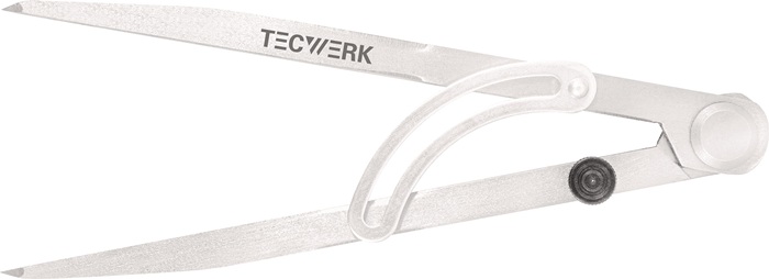 TECWERK Spitzzirkel L.200mm m.Stellbogen TECWERK