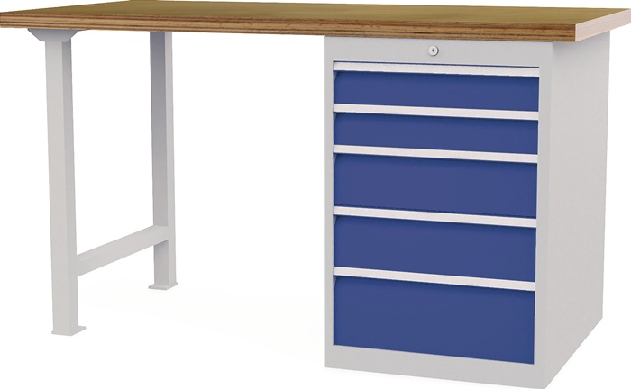 Werkbank B1500xT750xH859mm Buche-Multiplex