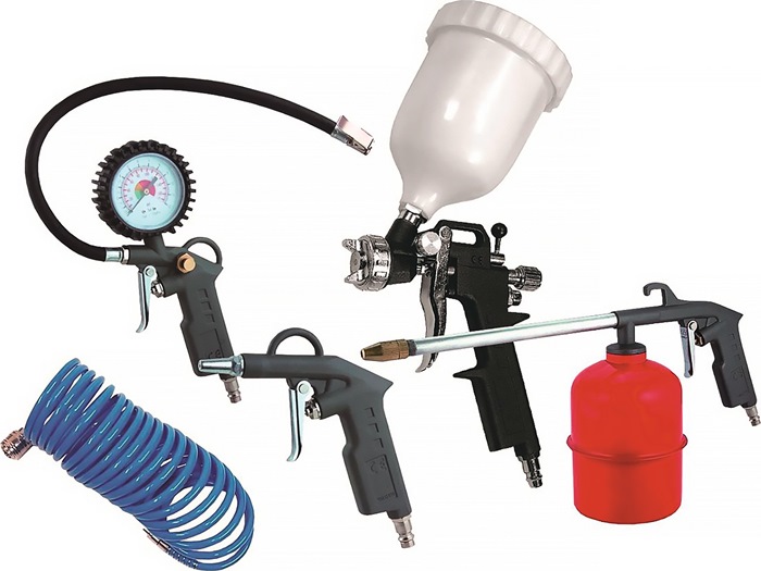 AEROTEC Abblaspistolen-Set Inhalt 5-teilig