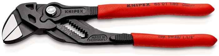 KNIPEX Zangenschlüssel Länge 180 mm schwarz atramentiert