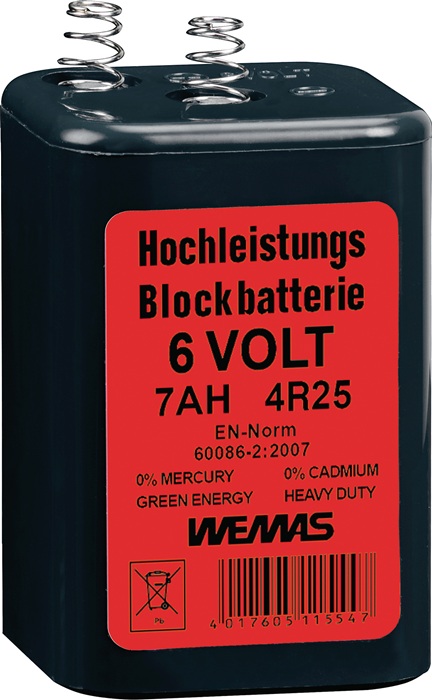 Blockbatterie 6 V 7 Ah - Vorteilspack