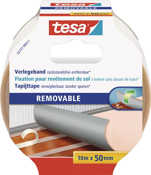 TESA Doppelseitiges Verlegeband 55731 L.10m B.50mm Rl.TESA - Vorteilspack