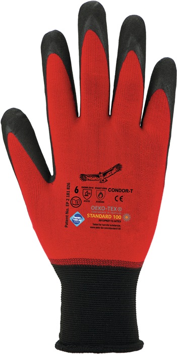 ASATEX Handschuhe Größe 10 rot/schwarz - Vorteilspack