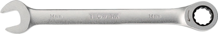 TECWERK Maulringratschenschlüssel SW 8mm L.136mm ger.TECWERK