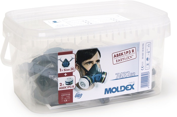 MOLDEX Atemschutzbox 743202 1x700201,2xA1B1E1K1P3 Filter 943001 MOLDEX