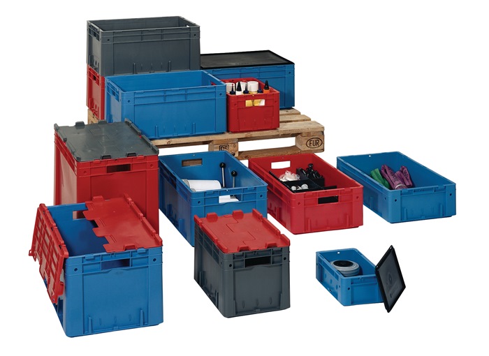 LA-KA-PE Transportstapelbehälter L600xB400xH210mm