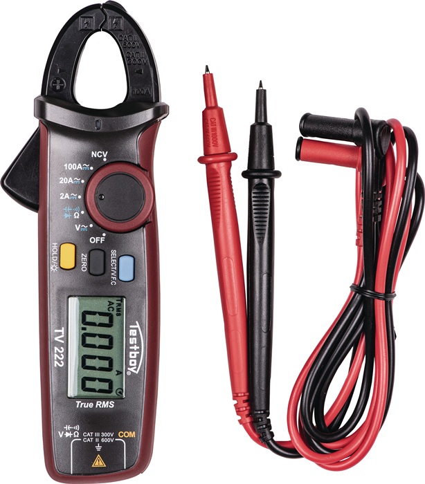 TESTBOY Zangenamperemeter bis 100 A AC/DCbis 600 V AC/DC