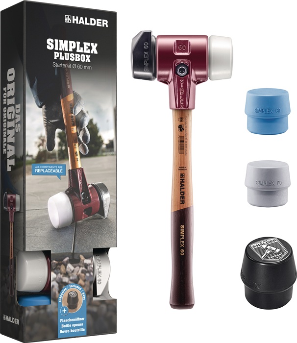 HALDER Schonhammer Länge 160 mm Kopf-Ø 60 mm