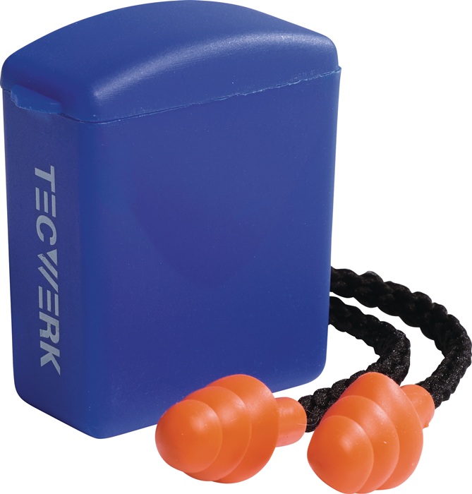 TECWERK Gehörschutzstöpsel SAFELINE I EN 352-2 SNR 32 dB 1PA/Box TECWERK - Vorteilspack