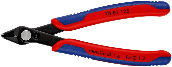 KNIPEX Elektronik-Seitenschneider Super-Knips® L.125mm Form 8 Facette ja,kl.brün.