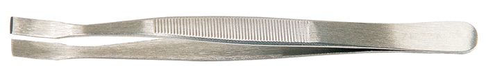 TECWERK Flachpinzette Gesamt-L.120mm eckige Spitzen VA TECWERK