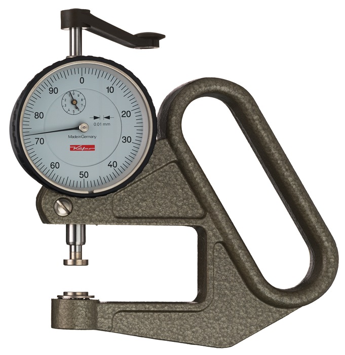 KÄFER Dickenmessgerät 0-10 mm Ablesung 0,01 mm