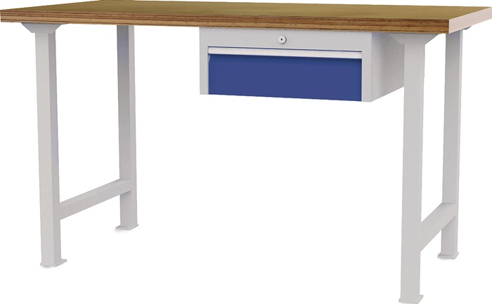 Werkbank B1500xT750xH790-1140mm Buche-Multiplex