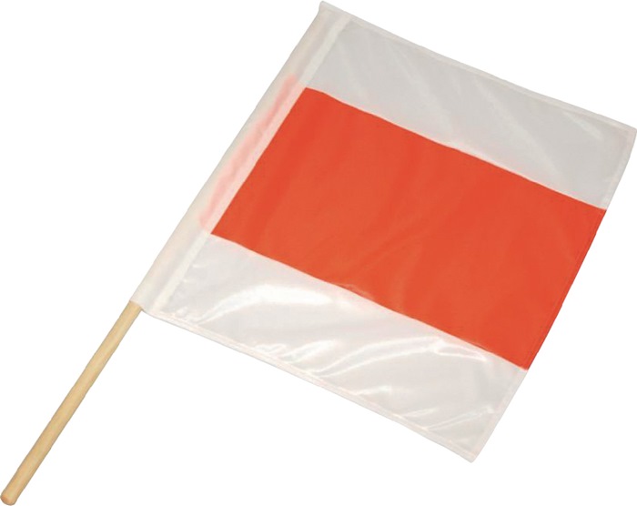 Warnfahne Länge 500 x Breite 500 mm