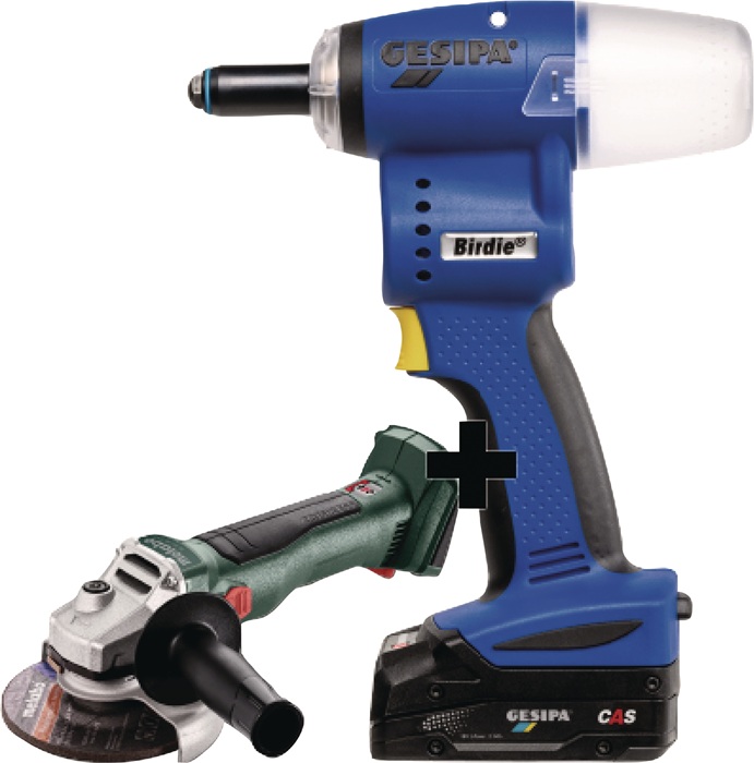 GESIPA Akku-Blindnietsetzgerät-Set 10000 N