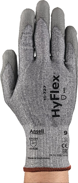 ANSELL Schnittschutzhandschuhe HyFlex® 11-727 Gr.7 grau EN 388 PSA II - Vorteilspack