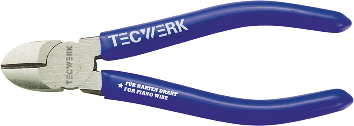 TECWERK Seitenschneider L.160mm Kopf pol.Ku.-Überzug TECWERK