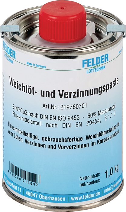 FELDER Weichlöt- und Verzinnungspaste 230 - 250 °C