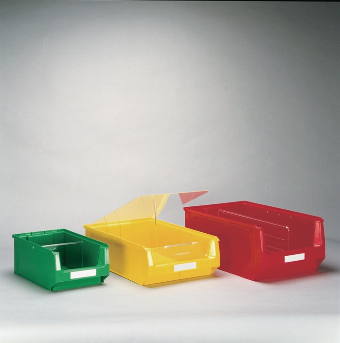 TECWERK Etikett weiß für Sichtlagerkasten