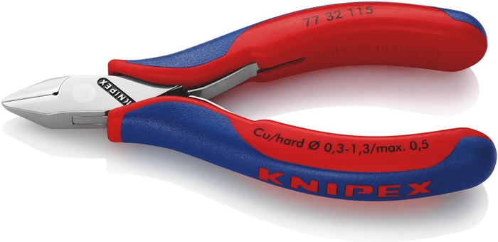 KNIPEX Elektronik-Seitenschneider Länge 115 mm Form 3