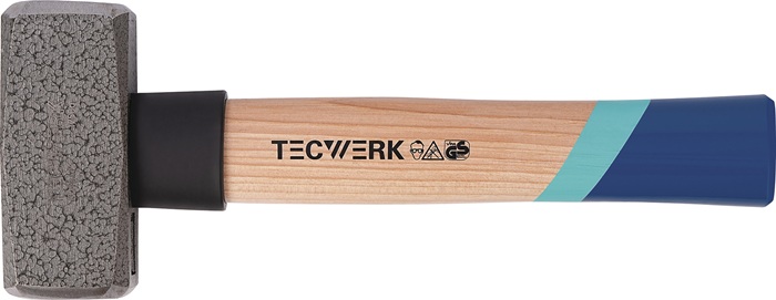 TECWERK Fäustel Kopf-G.1000g Hickory Stielschutzhülse TECWERK