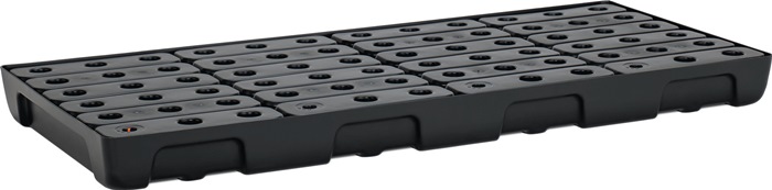 CEMO Regalwanne 44l L1295xB595xH95mm PE m.PE-Rost u.Leckanzeiger CEMO