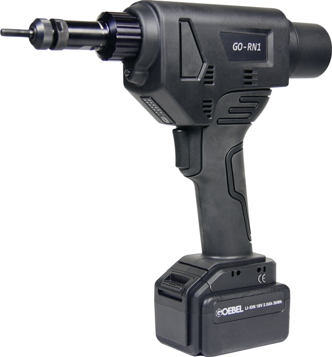 GOEBEL Akku-Blindnietmutternsetzgerät 16-teilig 18.000 N
