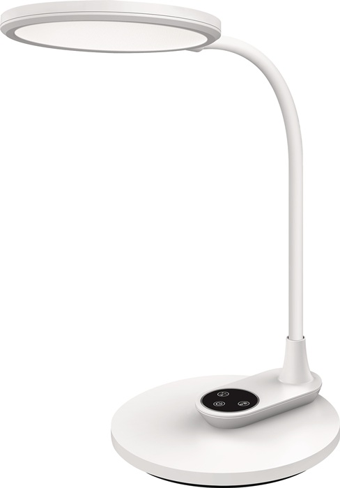 HANSA Schreibtischleuchte ABS, Silikon weiß Höhe 390 mm