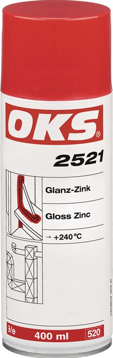 OKS Glanzzink OKS 2521 alufarben 400ml Spraydose OKS - Vorteilspack