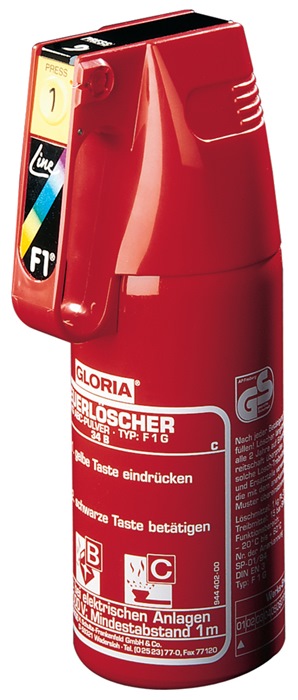 GLORIA KFZ-Pulverfeuerlöscher 2 kg mit Dauerdruck