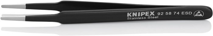 KNIPEX Präzisionspinzette Länge 120 mm gerade rund