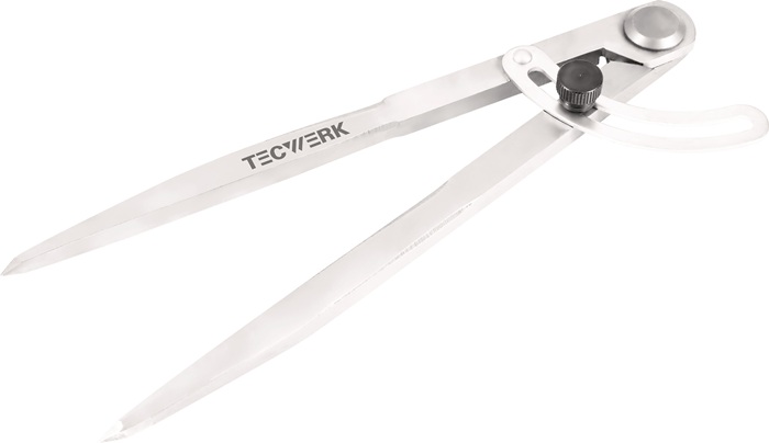 TECWERK Spitzzirkel L.200mm m.Stellbogen TECWERK