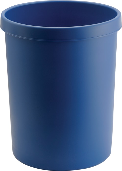 HELIT Papierkorb 45 l H480xØ390 mm mit Griffrand