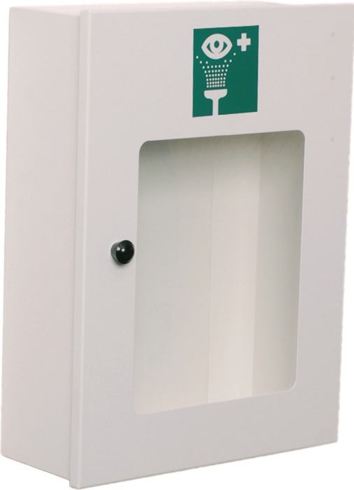 B-SAFETY Augenspülschrank leer Stahlblech, weiß pulverbeschichtet