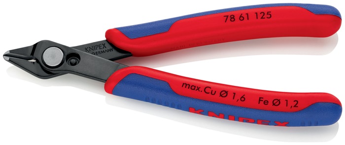 KNIPEX Elektronik-Seitenschneider Super-Knips® L.125mm Spezialwerkzeugstahl brün.KNIPEX