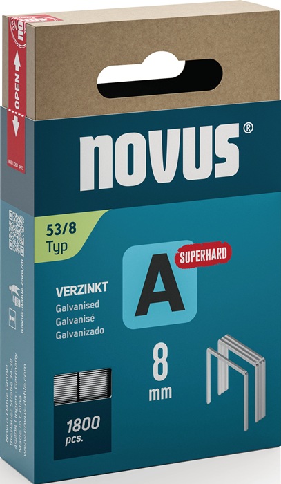 NOVUS Feindrahtklammer Klammerbreite 11,3 mm