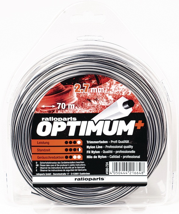 RATIOPARTS Nylonfaden Optimum Fadenstärke 2,7mm Fadenlänge 70m RATIOPARTS