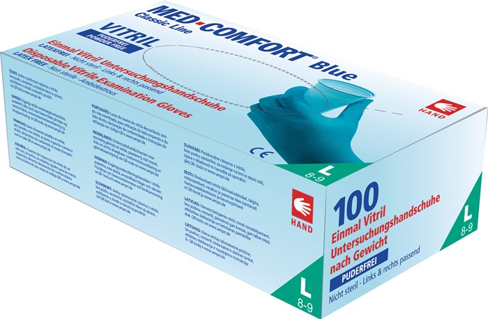 AMPRI Einweghandschuhe Größe S blau