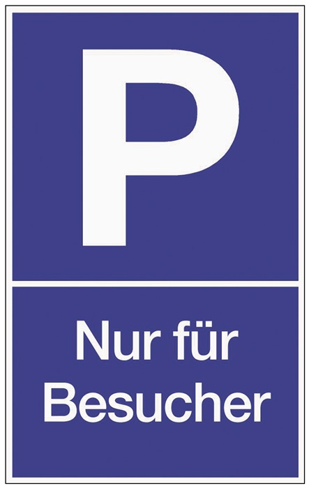 Parkplatzbeschilderung Parken für Besucher