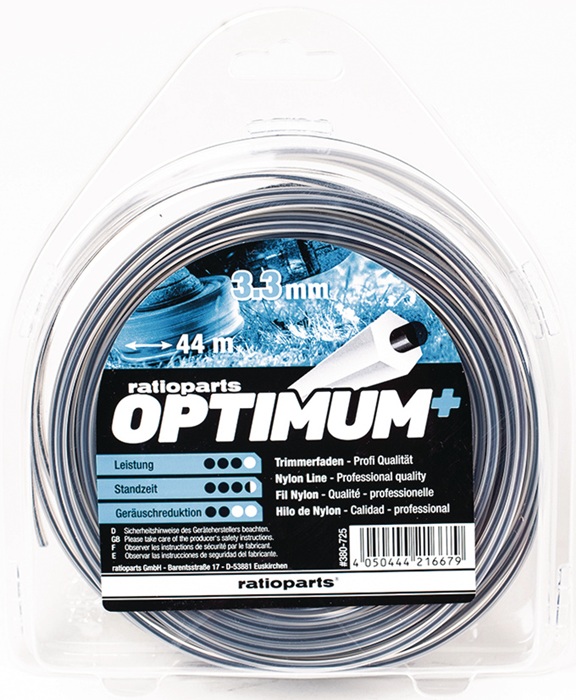 RATIOPARTS Nylonfaden Optimum Fadenstärke 3,3mm Fadenlänge 44m RATIOPARTS