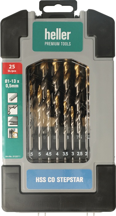 HELLER Metallbohrer-Set Nenn-Ø 1-13
