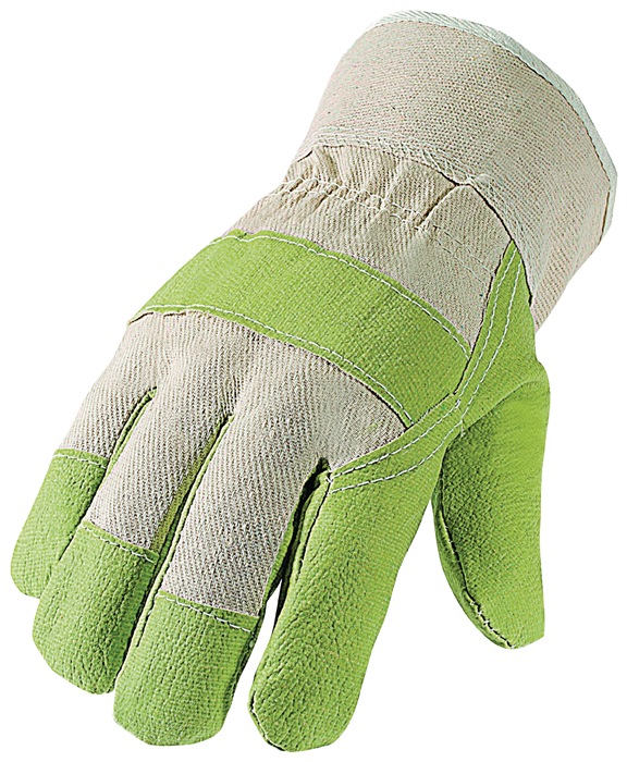 ASATEX Kunstlederhandschuhe Gr.10,5 grün/naturfarben PSA I ASATEX - Vorteilspack